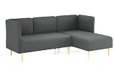 Диван угловой Рикке R12 Camaro 32 графит - превью 1