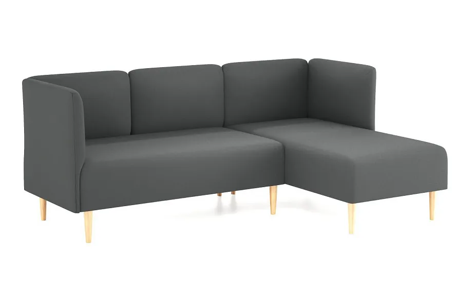 Диван угловой Рикке R12 Camaro 32 графит - 1